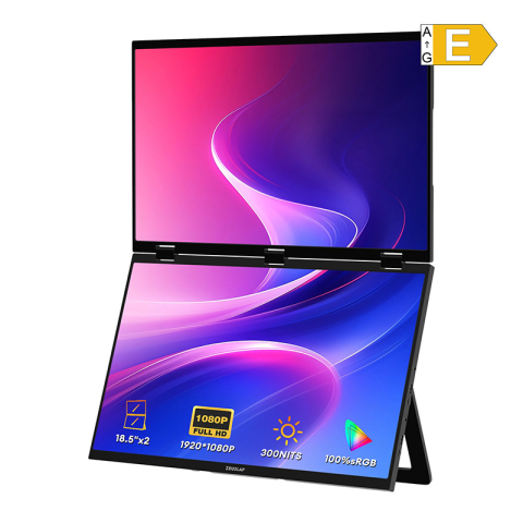 Monitoare - ZEUSLAP Z18W Monitor portabil dublu de 18"