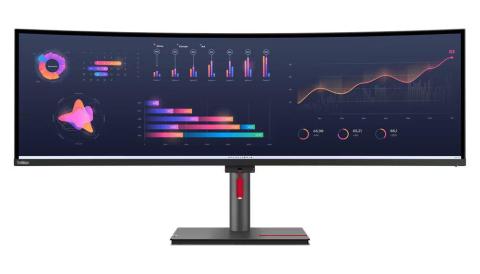 Monitoare - ThinkVision P49w-30 49" Dual QHD IPS 3Y