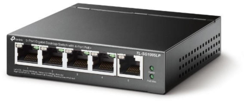 Retelistica - TL 5-PORT GB DESKTOP SWITCH + 4PORT POE