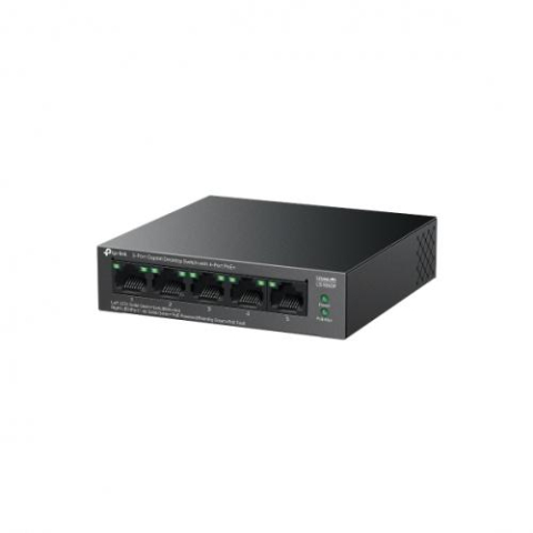 Retelistica - TP-LINK 5-PORT GIGABIT SWITCH 4-PoE+