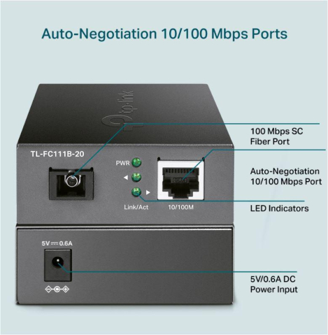 TP-LINK WDM MEDIA CONVERTER TL-FC111B-20 [2]