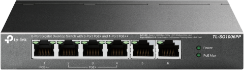 Retelistica - TPL SW 6P-GB POE-3P UNMNGD DESK