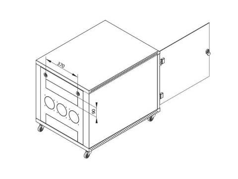 TRITON RACK PODEA 19" 12U 600X1000 GRI [2]