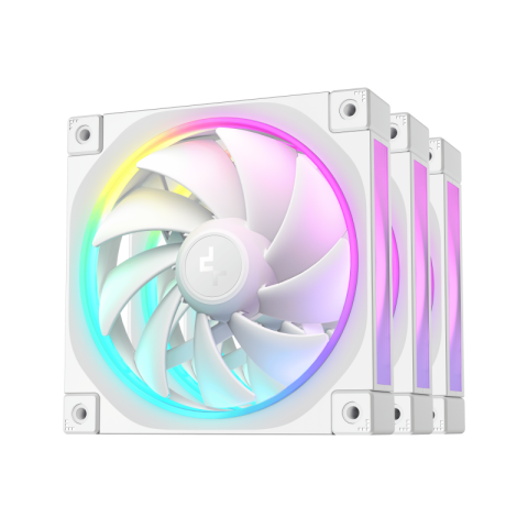 PC, Componente & Software - Ventilatoare DEEPCOOL FL12-3IN1 120mm WH