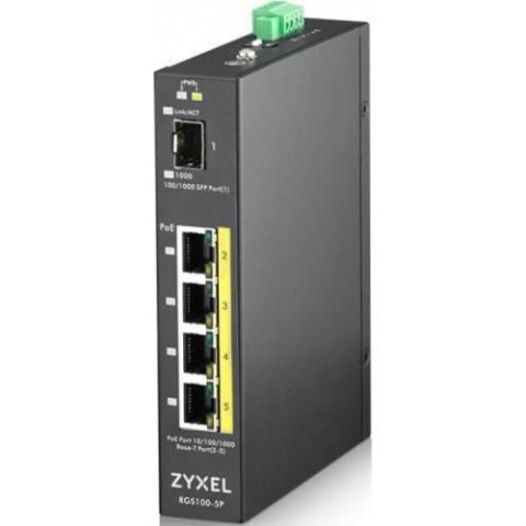 Retelistica - ZYXEL RGS100-5P 5PORT GBE POE SWITCH