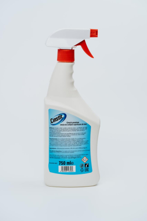 Produse - Cinstit Premium – Solutie de curatare pentru suprafetele din baie, 750 ml