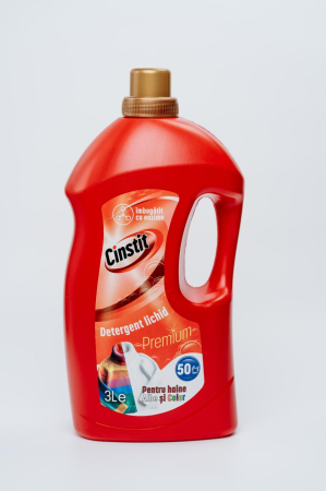 Produse - Detergent lichid Cinstit Premium – rufe albe si colorate, 3L (50 spalari)