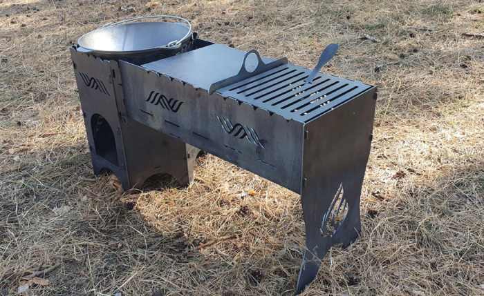 Sobă pentru ceaun și grătar V3 – combinație versatilă pentru gătit în aer liber [3]