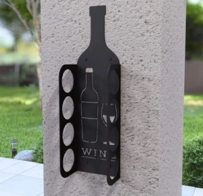 Suport perete pentru sticle de vin [2]