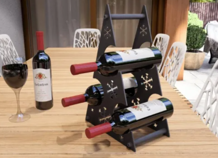 Suport de vin cu fulgi de nea [2]