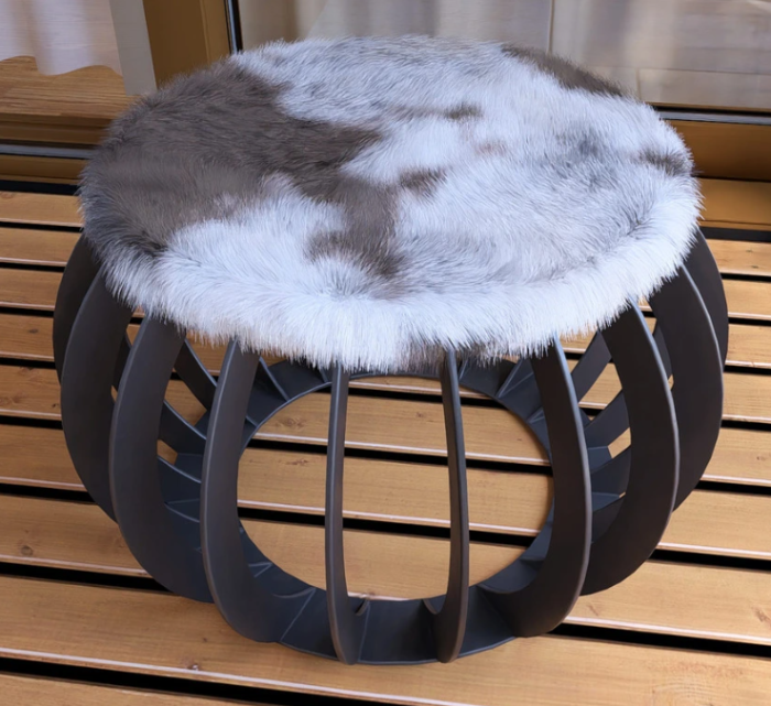 Taburet rotund pentru vatră de foc – mobilier exterior pentru curte și grădină [3]