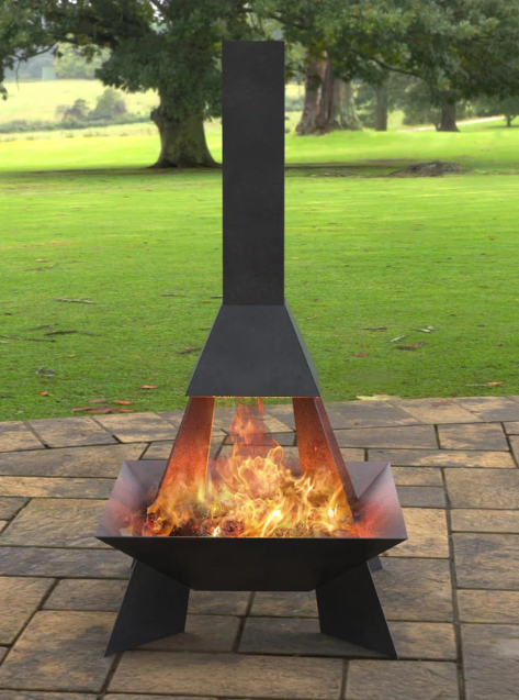 Vatră de foc rachetă – semineu exterior pentru curte și grădină [3]