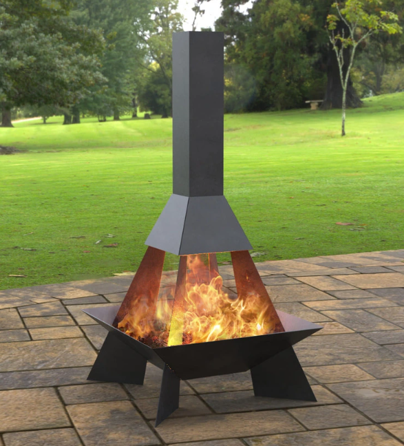 Vatră de foc rachetă – semineu exterior pentru curte și grădină [2]