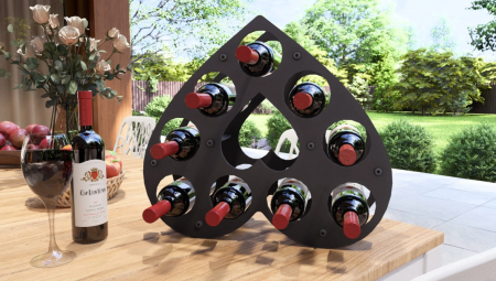 Casă și grădină - Suport de vin in forma de inima