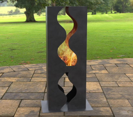 Vetre de foc și Grătare - Semineu in forma de val pentru gradina si terasa