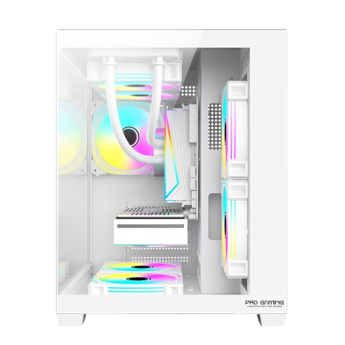 Calculator Gaming Ambra Alb Glacier Ryzen 7-5800X pana la 4.7GHz, 32GB DDR4, 1TB SSD, RTX5060Ti 8GB GDDR7, Windows 11, Wi-Fi 6 [5]