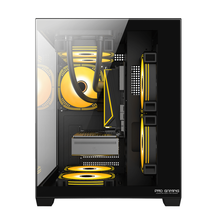 Calculator Gaming Ambra Negru Glacier Ryzen 7-5800X pana la 4.7GHz, 32GB DDR4, 1TB SSD, RTX5060Ti 8GB GDDR7, Windows 11, Wi-Fi 6 [5]