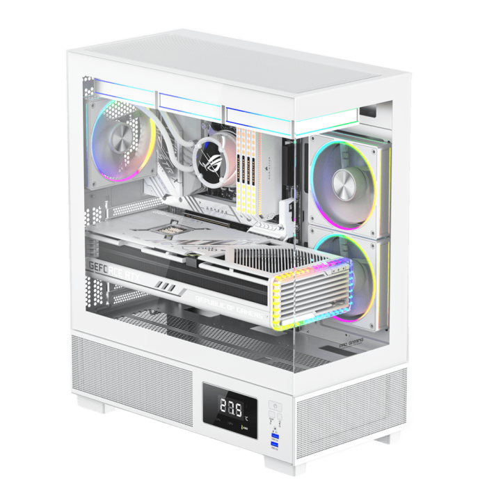 Calculator Gaming Kian Alb Glacier Ryzen 7-5800X pana la 4.7GHz, 32GB DDR4, 2TB SSD, RTX3050 6GB GDDR6, Windows 11, Wi-Fi 6 [5]