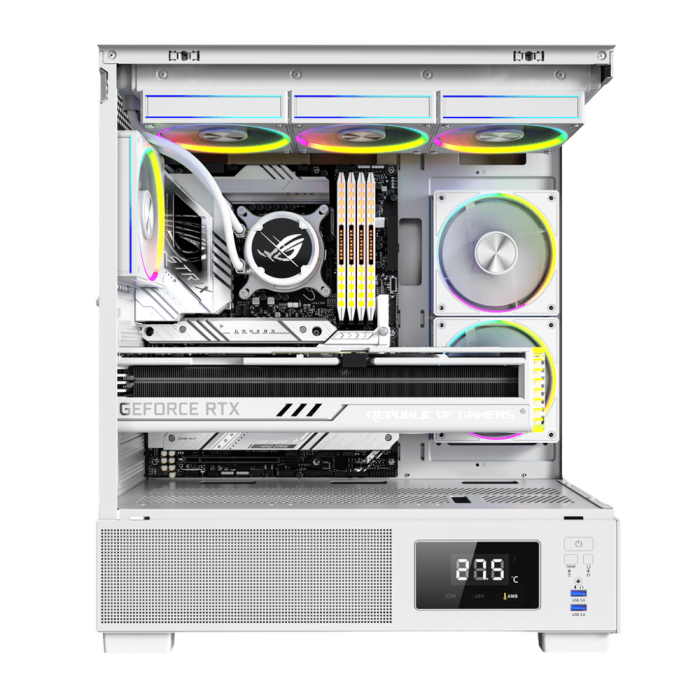 Calculator Gaming Kian Alb Ice Ryzen 7-5800X pana la 4.7GHz, 32GB DDR4, 1TB SSD, RTX5060 8GB GDDR7, Windows 11, Wi-Fi 6 [4]