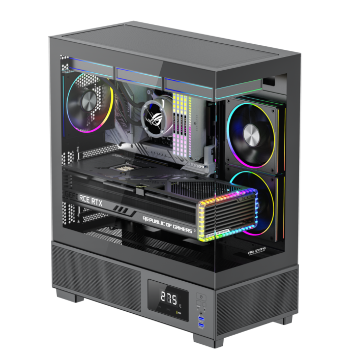 Calculator Gaming Kian Negru Ice Ryzen 7-5800X pana la 4.7GHz, 32GB DDR4, 2TB SSD, RTX5060Ti 8GB GDDR7, Windows 11, Wi-Fi 6 [4]