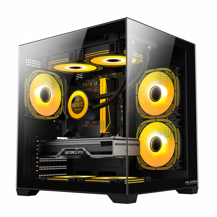 Calculator ProGaming Ambra Black Nova Core i5-9400, 32GB DDR4, 1TB SSD, RTX 3050 6GB, Wifi 6, Windows 11 Home [1]