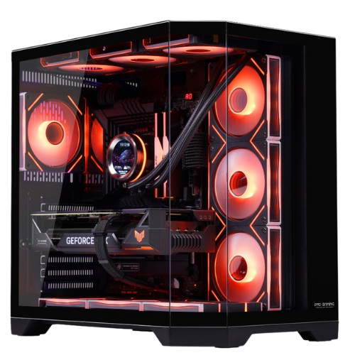 Carcasa ProGaming Banshee, Cube Towe, ATX, fara sursa, 7 Ventilatoare ARGB, Negru [1]