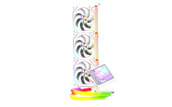 Cooler CPU AIO ProGaming Glacier View 360, Display LCD 4.0 inch, 360mm, 3 Ventilatoare ARGB, 400W, Alb [2]