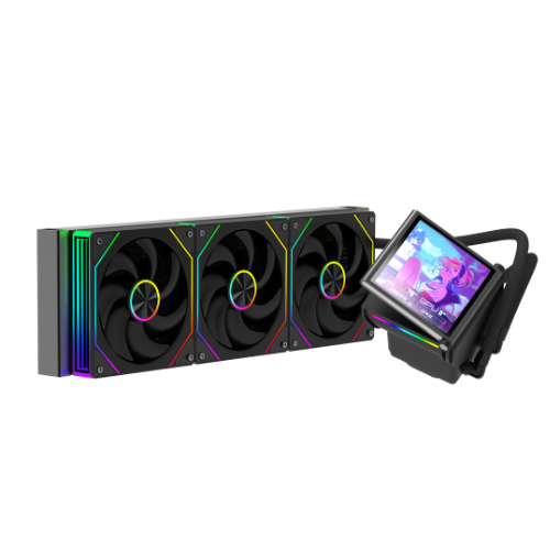 Cooler CPU AIO ProGaming Glacier View 360, Display LCD 4.0 inch, 360mm, 3 Ventilatoare ARGB, 400W, Negru [1]