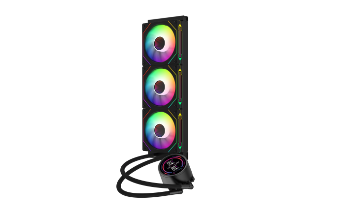 Cooler CPU AIO ProGaming Ice View 360, Display LCD 2.1 inch, 360mm, 3 Ventilatoare ARGB, 400W, Negru [2]
