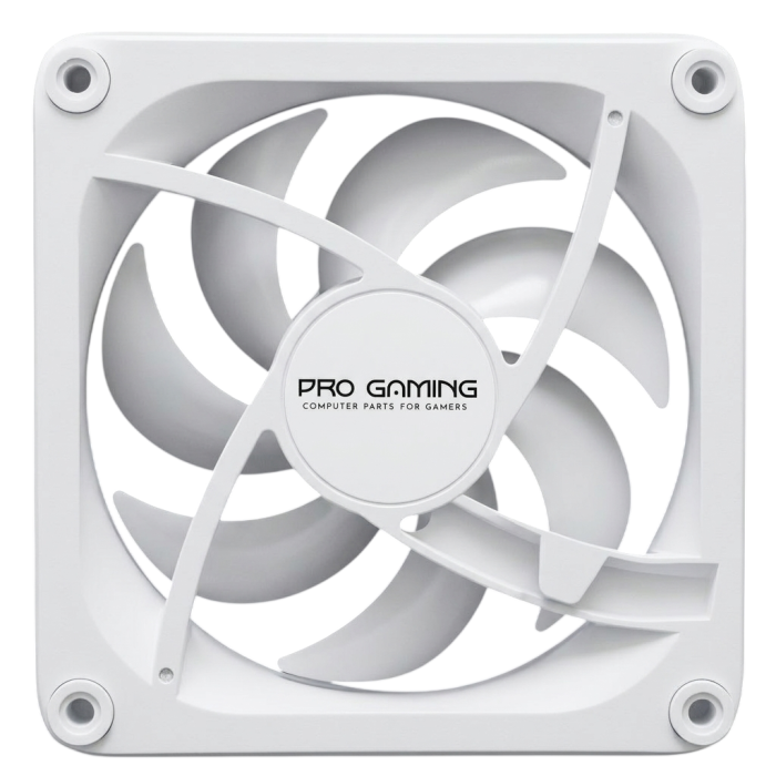 Set 4 Ventilatoare Carcasă Alma White 120 x 120 mm Pro Gaming ARGB, Control PWM, Alb [3]