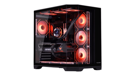 Calculatoare gaming - Calculator Gaming Banshee Negru Glacier Ryzen 7-5800X pana la 4.7GHz, 32GB DDR4, 1TB SSD, RTX5060Ti 8GB GDDR7, Windows 11, Wi-Fi 6