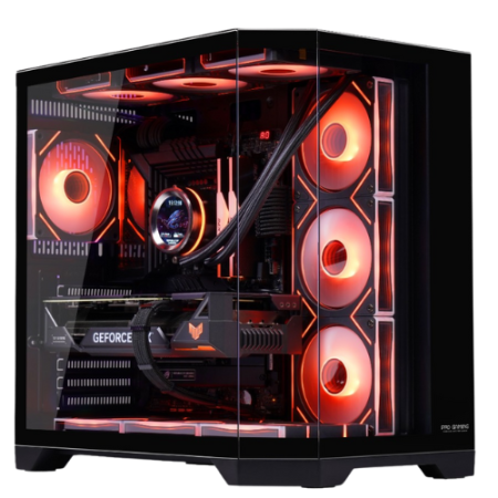 Carcase Gaming - Carcasa ProGaming Banshee cu sursa 1000W Gold, Cube Tower, ATX, 7 Ventilatoare ARGB, Negru