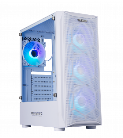 Carcasa ProGaming Diamond , Middle Tower, ATX, Fara sursa, 4 Ventilatoare, Negru