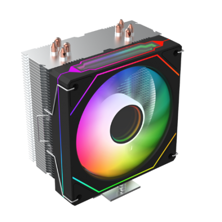 Componente Gaming - Cooler CPU ProGaming CoreFrost S4, 4 Heatpipes, Ventilator 120mm ARGB, PWM, 230W