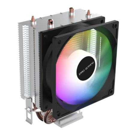 Componente Gaming - Cooler CPU ProGaming Minifreeze, 2 heatpipes, Ventilator 90mm RGB, 120W