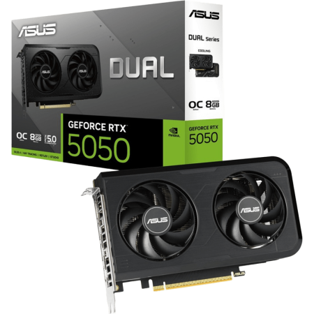 Placi Video - Placa video ASUS GeForce RTX 5050 DUAL OC 8GB GDDR6 128-bit DLSS 4.0