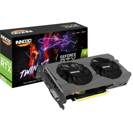 Placi Video - Placa video Inno3D GeForce RTX 3050 Twin X2 6GB GDDR6 96-bit