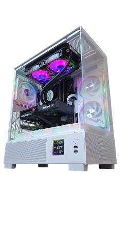 Calculatoare gaming - Sistem Desktop PC Gaming Kian v2 Intel Core i5-14400, 32GB DDR4, 1TB SSD, Placă Video RTX 5060 8GB GDDR7, Wi-Fi 6, Windows 11