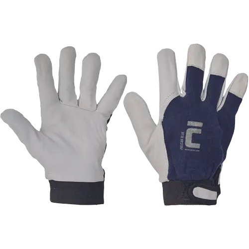 Protectia mainilor - PELICAN albastru mănuși combinate