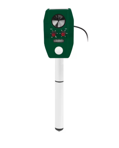 Dispozitiv solar cu ultrasunete pentru alungare rozatoare, caini, pisici, pasari - acumulator Li-ion, senzor miscarea cu raza actiune-8 metri [5]