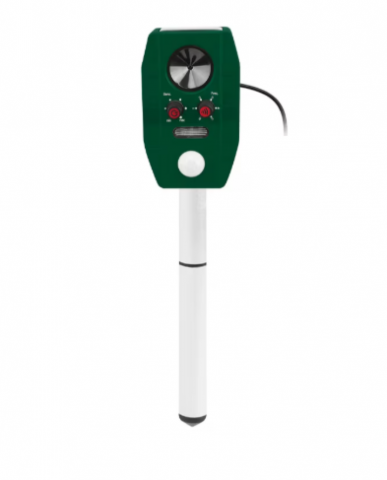 Dispozitiv solar cu ultrasunete pentru alungare rozatoare, caini, pisici, pasari - acumulator Li-ion, senzor miscarea cu raza actiune-8 metri [4]