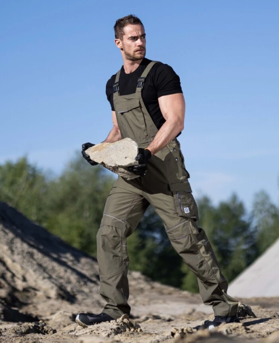 Pantaloni cu bretele ARDON-URBAN+ kaki [2]