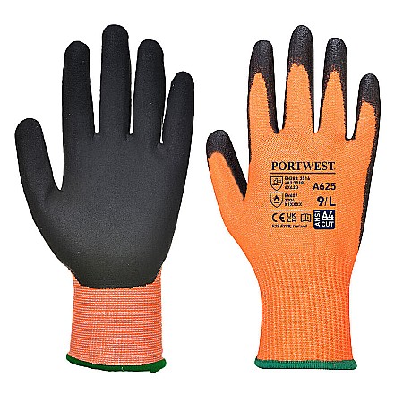 Manusi protectie antitaiere - Manusa PU Vis-Tex Cut Resistant, PORTWEST A625O8R