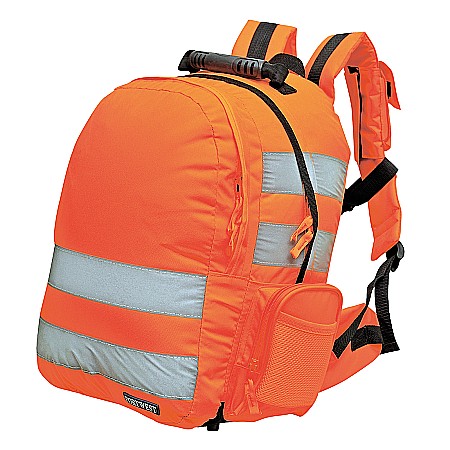 Protectie cap si inaltime - Rucsac Hi-Vis Quick Release, PORTWEST B904ORR