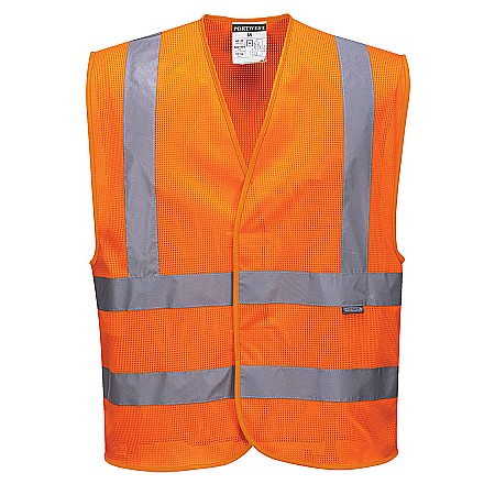 Veste reflectorizante - Vesta Hi-Vis Two Band & Brace , PORTWEST C370ORR