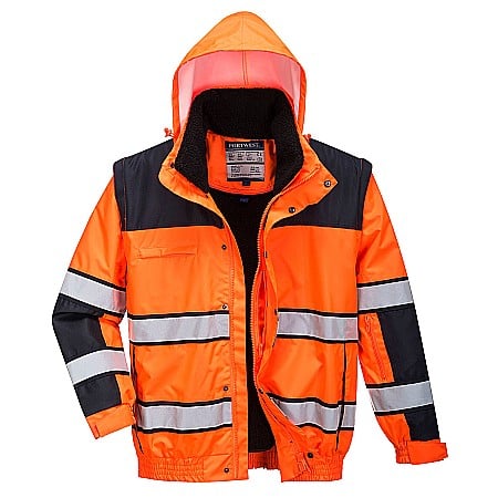 Jachete reflectorizante - Jacheta Bomber Hi-Vis Classic , PORTWEST C466OBR