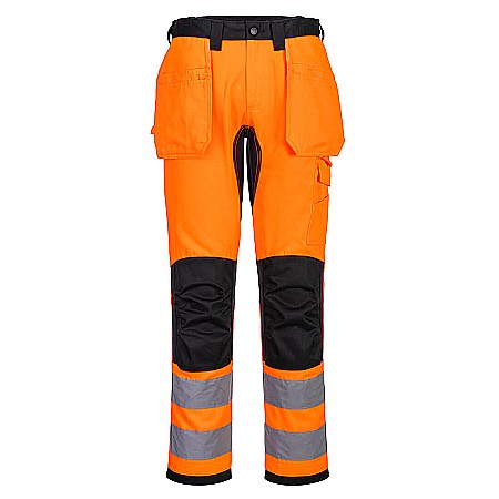 Pantaloni de lucru - WX2 Pantaloni Stretch Hi-Vis Buzunar Holster, PORTWEST CD889OBR
