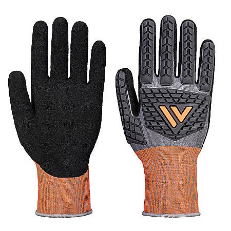 Protectie cap si inaltime - Mănușă de impact din nitril CT Cut D18, PORTWEST CT46G8R