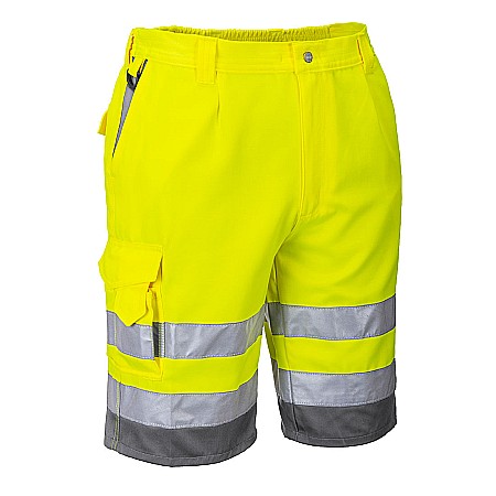 Pantaloni reflectorizanti - Pantaloni scurți Hi-Vis Contrast, PORTWEST E043YGY