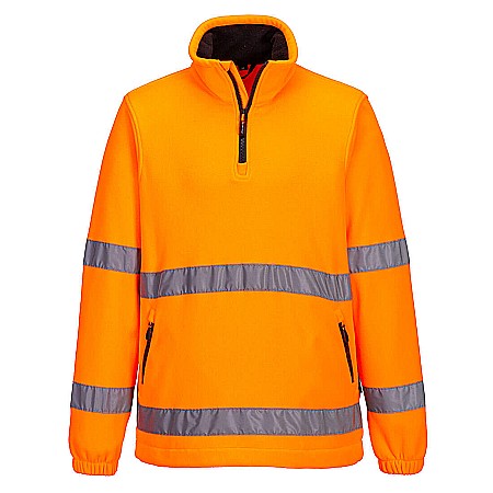 Jachete fleece - Hi-Vis 1/2 Zip Fleece, PORTWEST F302ORR